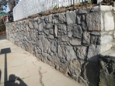 Stone Walls Driveway Side Project