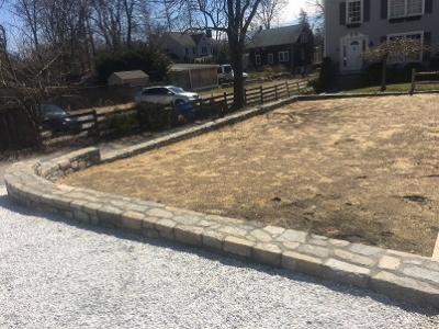 Rounded Driveway Wall Project