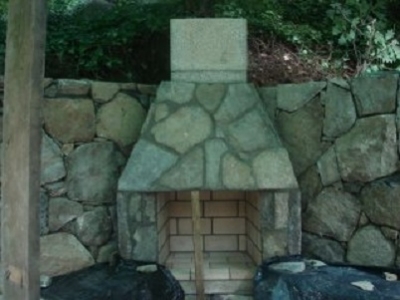 Outdoor Fireplace Project - Stamford